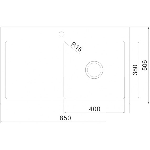 Кухонная мойка Oulin OL-FTR102R 1,2 мм, нержавеющая сталь фото 4