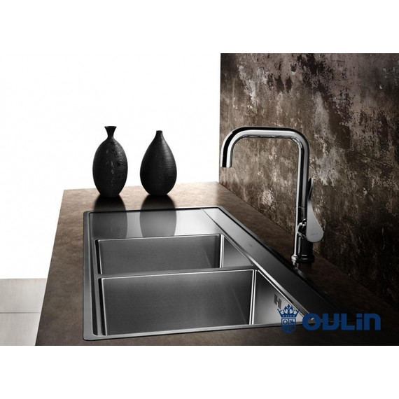 Кухонная мойка Oulin OL-FTR201R 1,2 мм, нержавеющая сталь фото 4