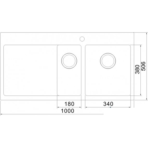 Кухонная мойка Oulin OL-FTR201R 1,2 мм, нержавеющая сталь фото 5