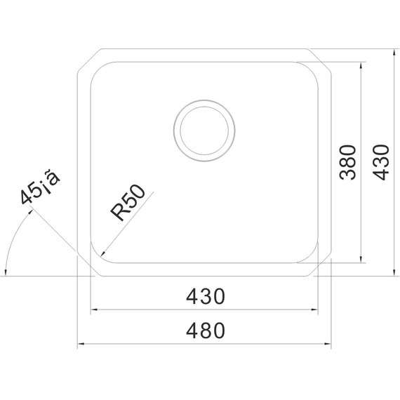 Кухонная мойка Oulin OL-U104 1,2 мм, нержавеющая сталь фото 5