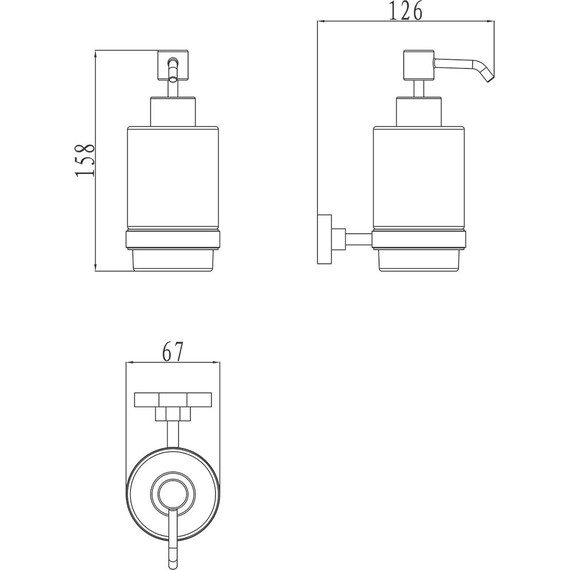 Дозатор для жидкого мыла CR 231 Ravak Chrome X07P223 - 4 Дозатор для жидкого мыла CR 231 Ravak Chrome X07P223 фото 4
