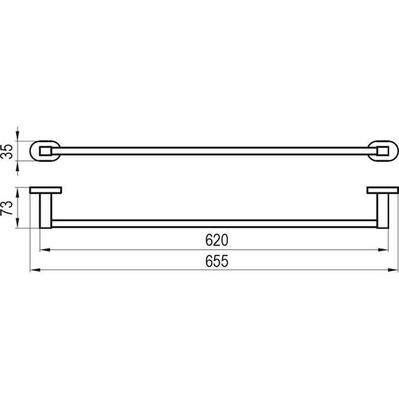 Держатель для полотенец CR 310 Ravak Chrome X07P192 - 2 Держатель для полотенец CR 310 Ravak Chrome X07P192 фото 2