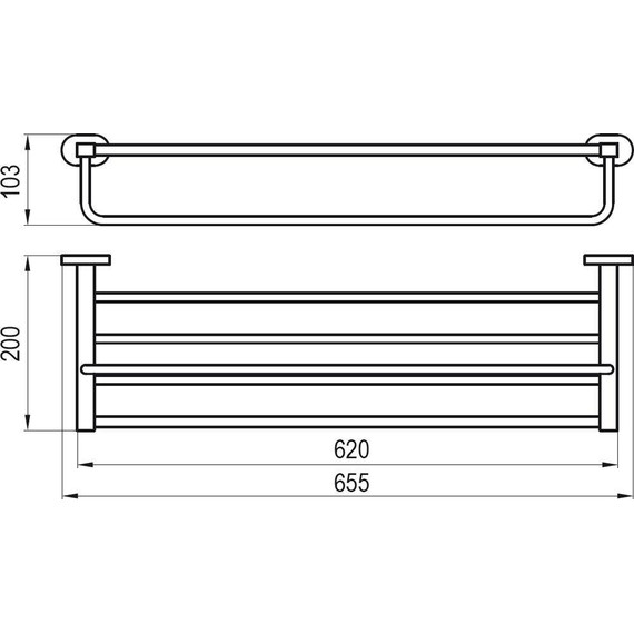 Держатель для полотенец CR 330 Ravak Chrome X07P194 - 4 Держатель для полотенец CR 330 Ravak Chrome X07P194 фото 4