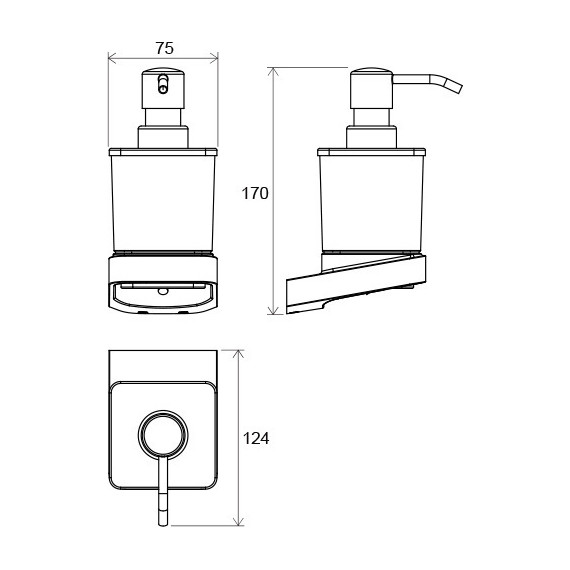 Дозатор для жидкого мыла TD 231 Ravak 10° X07P323 - 3 Дозатор для жидкого мыла TD 231 Ravak 10° X07P323 фото 3