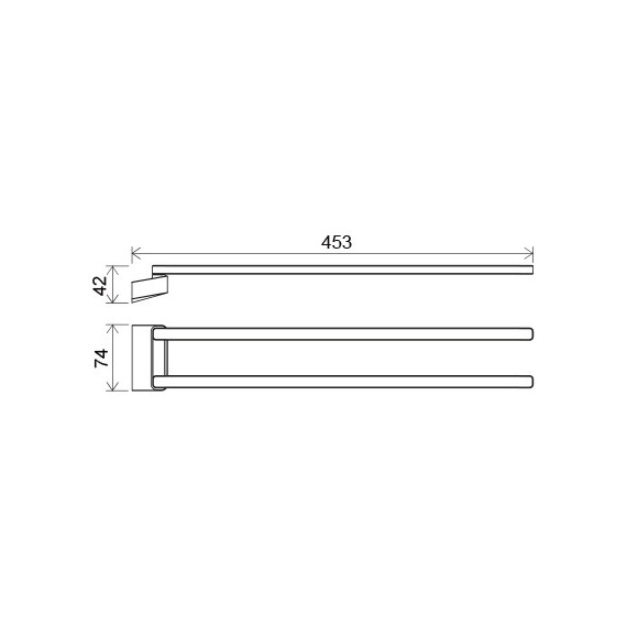 Держатель для полотенец TD 340 Ravak 10° X07P328 - 4 Держатель для полотенец TD 340 Ravak 10° X07P328 фото 4