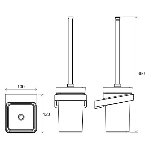Ершик для унитаза TD 410 Ravak 10° X07P330 - 2 Ершик для унитаза TD 410 Ravak 10° X07P330 фото 2