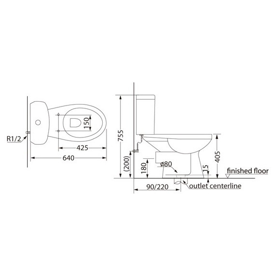 Унитаз-компакт Creo Ceramique PROJECT с крышкой микролифт - 16 Унитаз-компакт Creo Ceramique PROJECT с крышкой микролифт фото 16