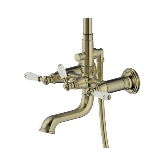 Душевая стойка Bravat Art F65193AR-A3-RUS, бронза, Цвет производителя: бронза - 4 Душевая стойка Bravat Art F65193AR-A3-RUS, бронза, Цвет производителя: бронза фото 4
