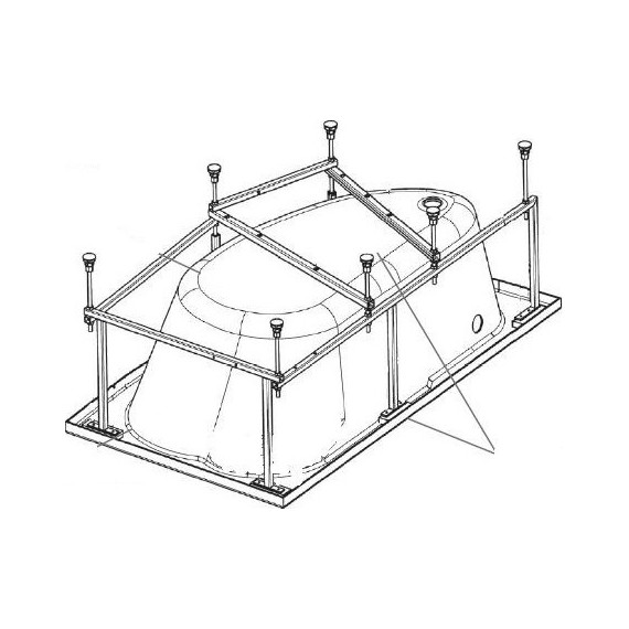 Монтажный комплект для ванны Roca Welna ZRU9302999 фото 2