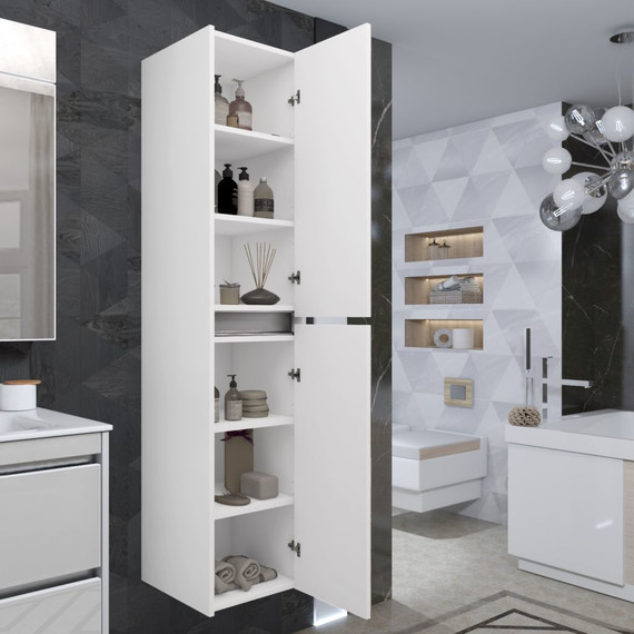 Пенал подвесной Smile Фреш 35 см, белый - 5 Пенал подвесной Smile Фреш 35 см, белый фото 5