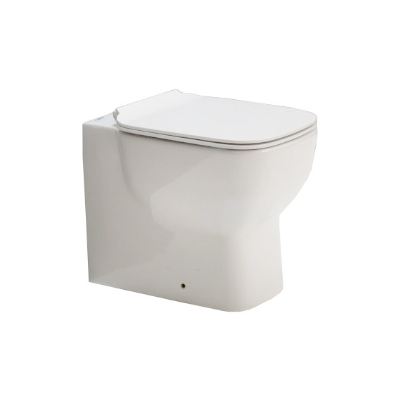 Унитаз приставной безободковый BelBagno Vaso BB127CB фото 3