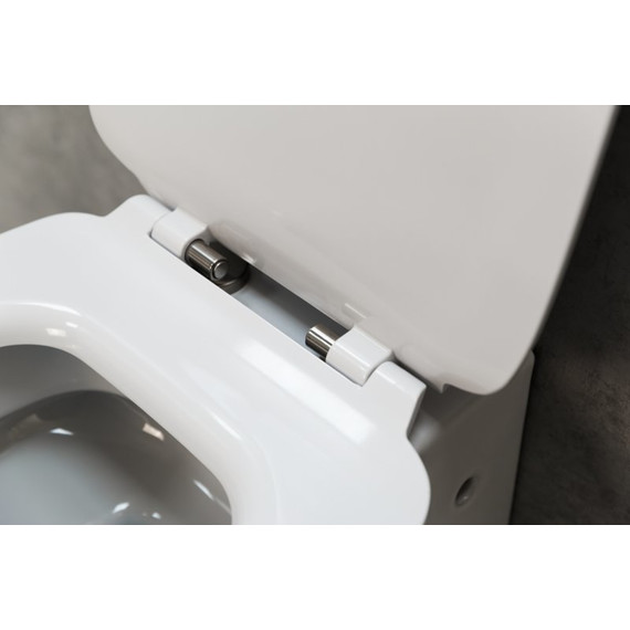 Унитаз приставной безободковый BelBagno Vaso BB127CB фото 7