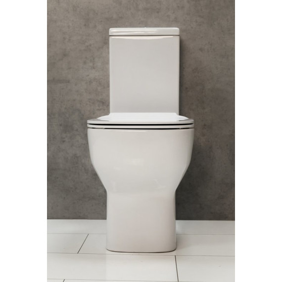 Унитаз-компакт безободковый BelBagno Vaso BB127CP фото 5