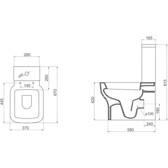 Унитаз-компакт безободковый BelBagno Vaso BB127CP фото 8