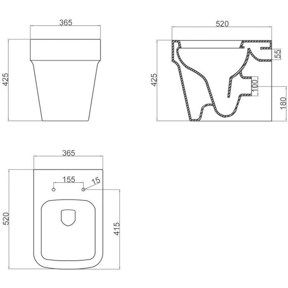 Унитаз приставной BelBagno Marco BB118CB фото 8