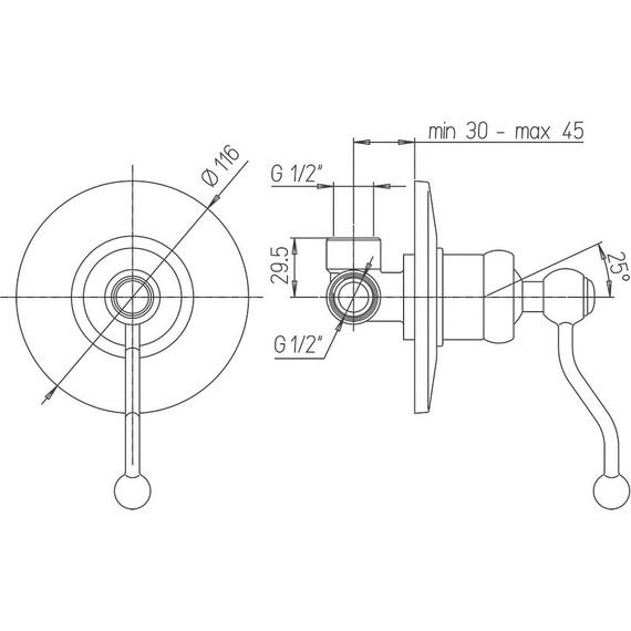 Смеситель для душа Paini Duomo 88CR690, хром фото 5