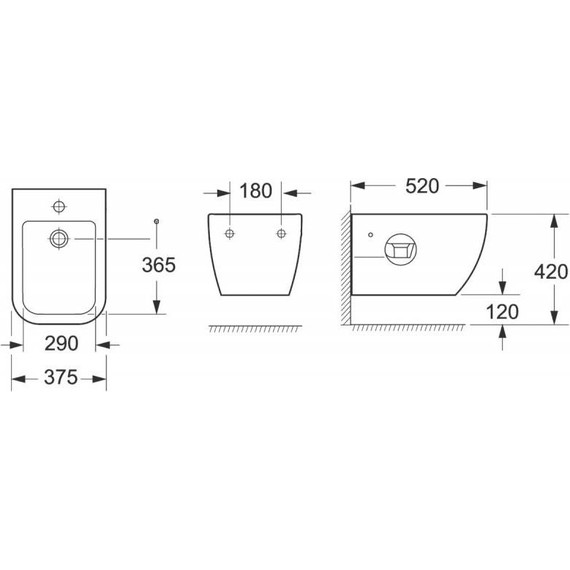 Биде подвесное BelBagno Genova BB1104BH фото 3