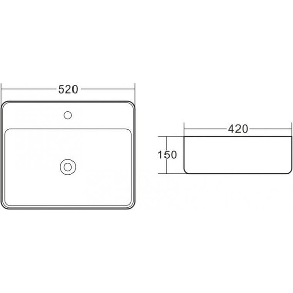 Раковина-чаша BelBagno 52 см BB1367 фото 3