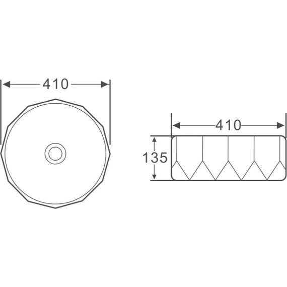 Раковина-чаша BelBagno 41 см BB1409 - 3 Раковина-чаша BelBagno 41 см BB1409 фото 3