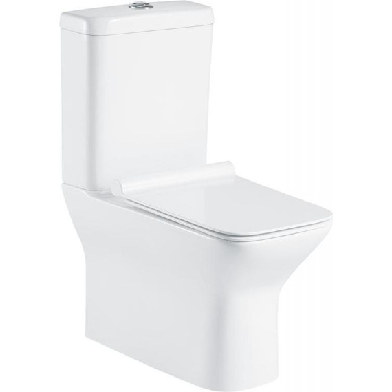 Унитаз-компакт безободковый BelBagno Romano BB248CPR-P фото 