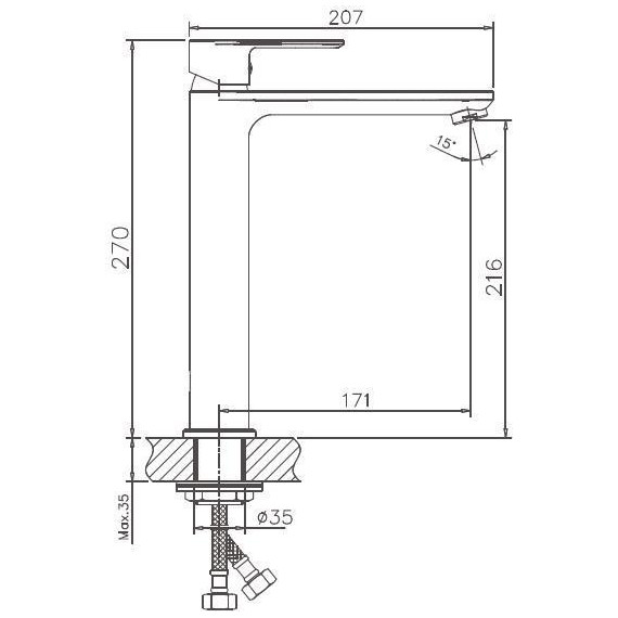 Смеситель для раковины высокий Haiba HB11505-8, белый/хром - 2 Смеситель для раковины высокий Haiba HB11505-8, белый/хром фото 2