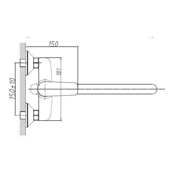 Смеситель для ванны Haiba HB22506 - 3 Смеситель для ванны Haiba HB22506 фото 3