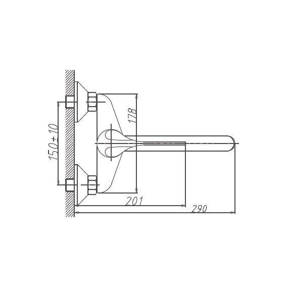 Смеситель для кухни с локтевой (хирургической) ручкой Haiba HB4654 фото 3
