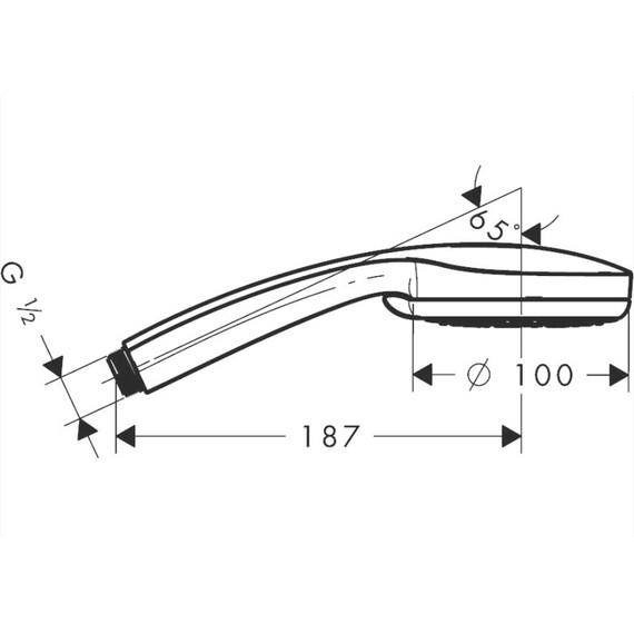 Ручной душ Hansgrohe Croma 100 Vario 28535000 фото 3