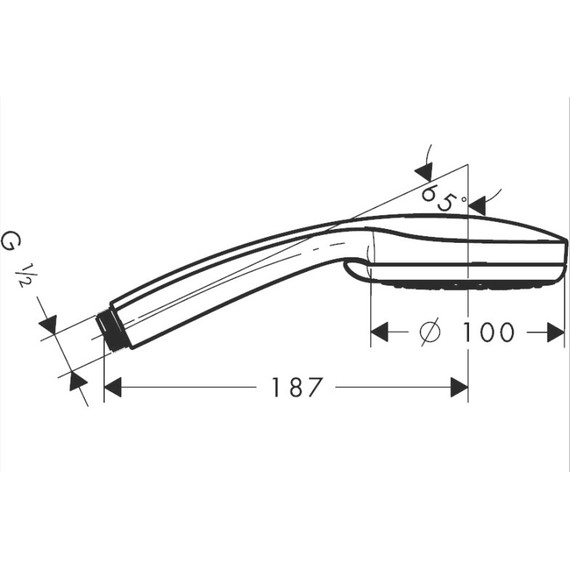 Ручной душ Hansgrohe Croma 100 Multi 28536000 - 3 Ручной душ Hansgrohe Croma 100 Multi 28536000 фото 3