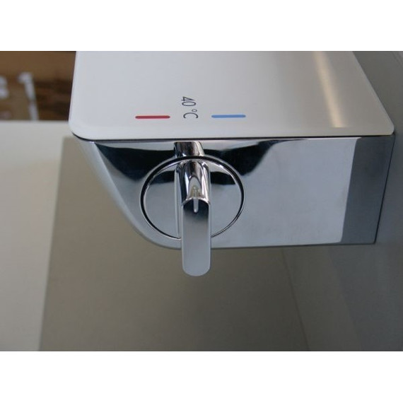 Смеситель для ванны с термостатом Hansgrohe Ecostat Select 13141400, белый/хром - 4 Смеситель для ванны с термостатом Hansgrohe Ecostat Select 13141400, белый/хром фото 4