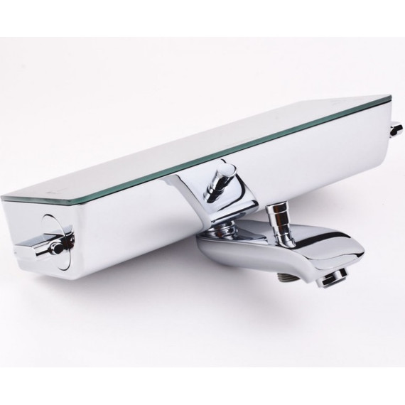 Смеситель для ванны с термостатом Hansgrohe Ecostat Select 13141400, белый/хром - 3 Смеситель для ванны с термостатом Hansgrohe Ecostat Select 13141400, белый/хром фото 3