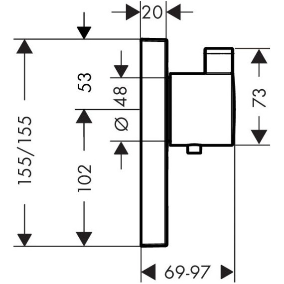 Термостат для душа Hansgrohe Shower Select 15761000 фото 6