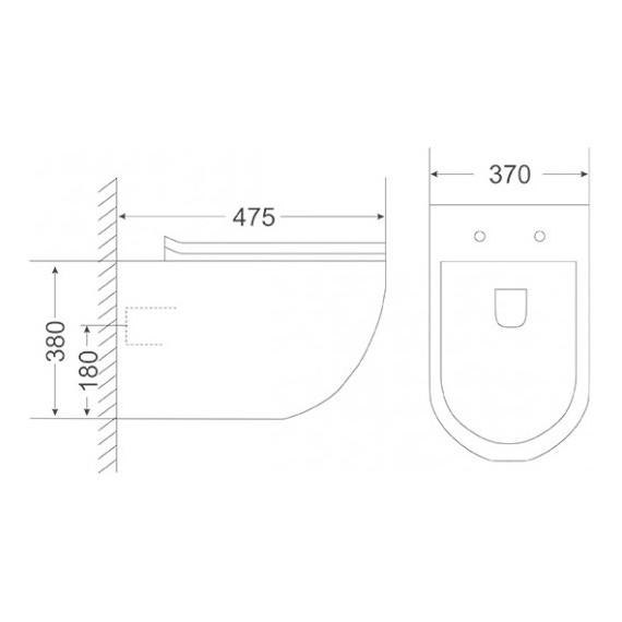 Унитаз подвесной безободковый Sole Pandora 2 с крышкой микролифт, Цвет производителя: белый - 5 Унитаз подвесной безободковый Sole Pandora 2 с крышкой микролифт, Цвет производителя: белый фото 5
