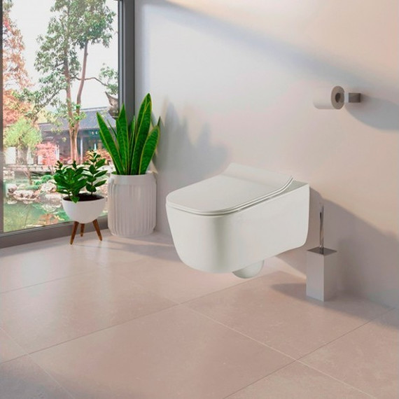 Унитаз подвесной безободковый Sole Soho с крышкой микролифт фото 2