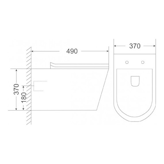 Унитаз подвесной безободковый Sole Torr с крышкой микролифт фото 3
