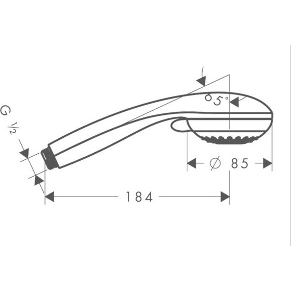 Ручной душ Hansgrohe Crometta 85 Multi 3jet 28563000 - 2 Ручной душ Hansgrohe Crometta 85 Multi 3jet 28563000 фото 2