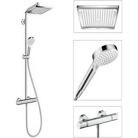 Душевая стойка Hansgrohe Crometta E 240 1jet Showerpipe 27271000 фото 2