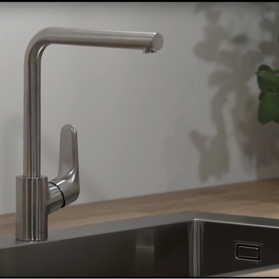 Смеситель для кухни Hansgrohe Focus 31817800, сталь фото 3