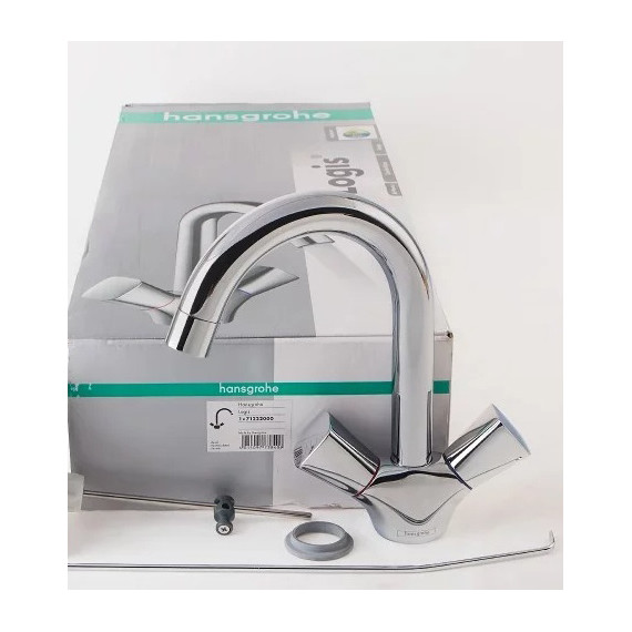 Смеситель для умывальника Hansgrohe Logis 71222000 - 8 Смеситель для умывальника Hansgrohe Logis 71222000 фото 8