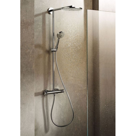 Душевая стойка с термостатом Hansgrohe Raindance Select 300 Air 1jet Showerpipe 27114000 - 4 Душевая стойка с термостатом Hansgrohe Raindance Select 300 Air 1jet Showerpipe 27114000 фото 4