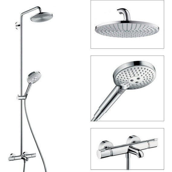 Душевая стойка с термостатом Hansgrohe Raindance Select 240 Showerpipe 27117000 - 3 Душевая стойка с термостатом Hansgrohe Raindance Select 240 Showerpipe 27117000 фото 3
