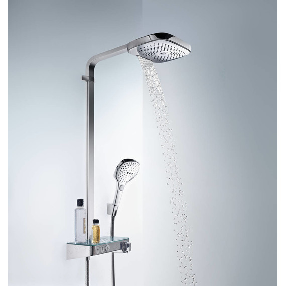 Душевая стойка с термостатом Hansgrohe Raindance Select E300 3jet Showerpipe 27127000 - 4 Душевая стойка с термостатом Hansgrohe Raindance Select E300 3jet Showerpipe 27127000 фото 4