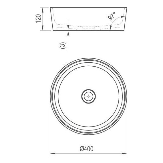 Раковина-чаша Ravak Moon 1 40 см XJN01300000 - 9 Раковина-чаша Ravak Moon 1 40 см XJN01300000 фото 9