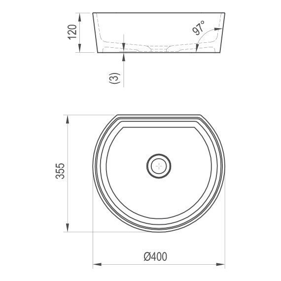 Раковина-чаша Ravak Moon 1C 40 см XJN01300001 - 9 Раковина-чаша Ravak Moon 1C 40 см XJN01300001 фото 9