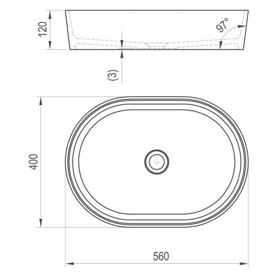 Раковина-чаша Ravak Moon 2 55 см XJN01300002 фото 8