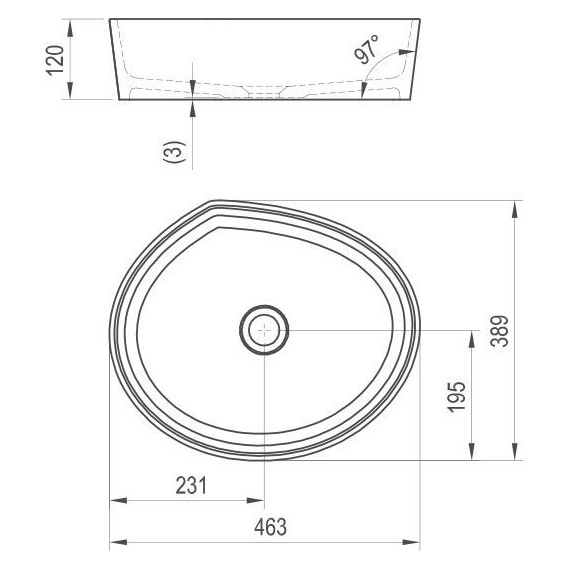 Раковина-чаша Ravak Moon 3 45 см XJN01300004 - 8 Раковина-чаша Ravak Moon 3 45 см XJN01300004 фото 8