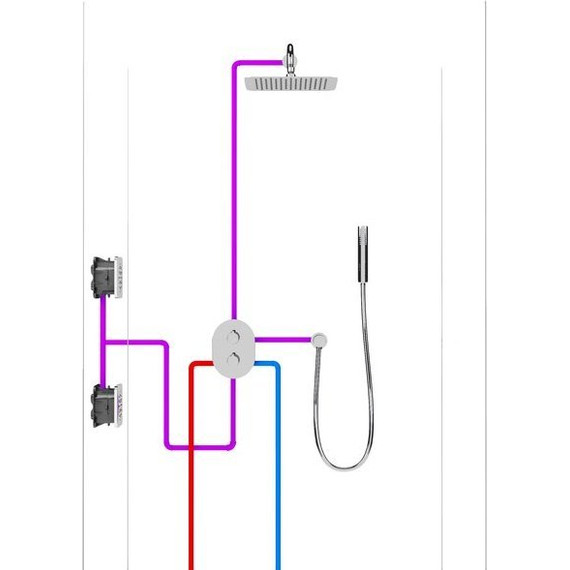Смеситель для ванны с термостатом Ravak Chrome CR 067.00 X070075+X070074 - 8 Смеситель для ванны с термостатом Ravak Chrome CR 067.00 X070075+X070074 фото 8
