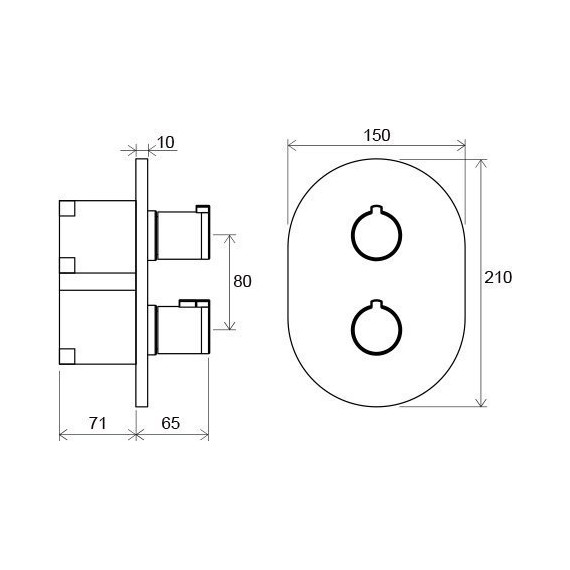 Смеситель для ванны с термостатом Ravak Chrome CR 067.00 X070075+X070074 - 9 Смеситель для ванны с термостатом Ravak Chrome CR 067.00 X070075+X070074 фото 9