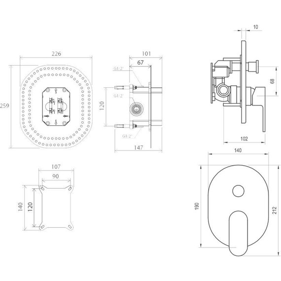 Смеситель для ванны Ravak Chrome CR 065.00 X070056+X070052 - 6 Смеситель для ванны Ravak Chrome CR 065.00 X070056+X070052 фото 6