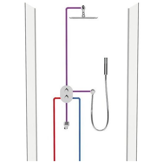 Смеситель для ванны с термостатом Ravak Chrome CR 067.00 X070075+X070074 - 7 Смеситель для ванны с термостатом Ravak Chrome CR 067.00 X070075+X070074 фото 7